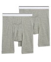 ジョッキー メンズ ボクサーパンツ アンダーウェア Men 039 s Pouch Midway Boxer Briefs Pack of 2 Gray Heather