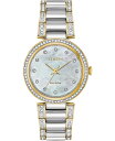 V`Y fB[X rv ANZT[ Eco-Drive Women's Silhouette Crystal Two-Tone Stainless Steel Bracelet Watch 28mm Two Tone