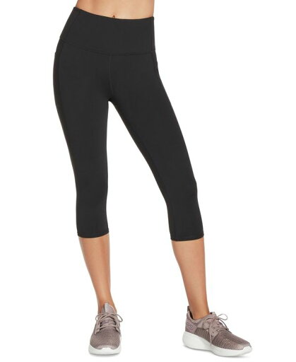 スケッチャーズ レディース カジュアルパンツ ボトムス Goflex Cropped Leggings Bold Black スケッチャーズ レディース カジュアルパンツ ボトムス Goflex Cropped Leggings Bold Black