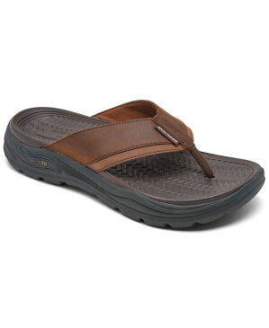 スケッチャーズ メンズ サンダル シューズ Men's Arch Fit Motley SD - Malico Thong Sandals from Finish Line Dark Brown