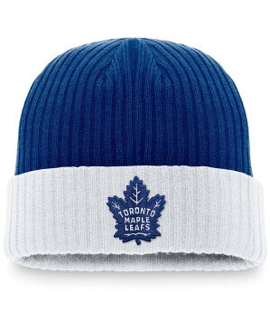 ファナティクス メンズ 帽子 アクセサリー Men's Royal Toronto Maple Leaf's Core Primary Logo Cuffed Knit Hat Royal