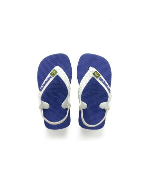 ハワイアナス レディース サンダル シューズ Kids Baby Brazil Logo Flip Flop Sandal Marine Blue