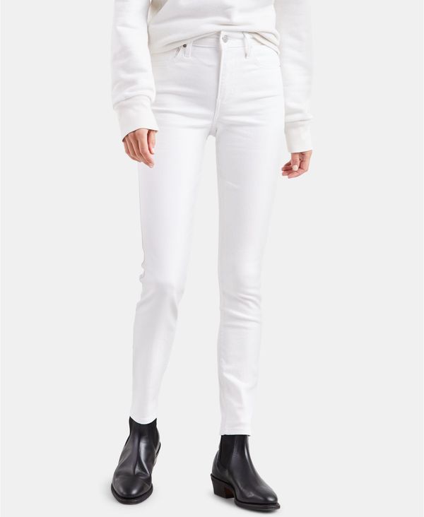 リーバイス ジーンズ レディース リーバイス レディース デニムパンツ ボトムス Women's 721 High-Rise Skinny Jeans Soft Clean White