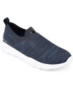 バンス メンズ スリッポン・ローファー シューズ Men's Pierce Casual Slip-On Knit Walking Sneakers Navy