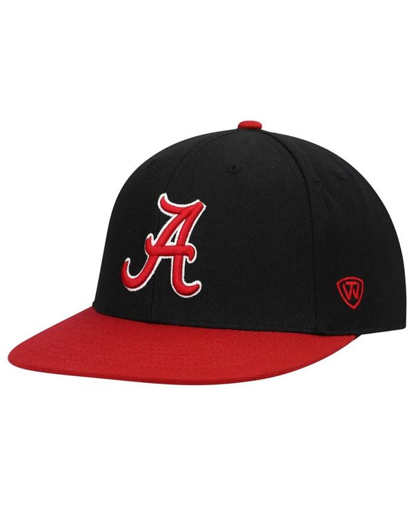 楽天ReVida 楽天市場店トップオブザワールド メンズ 帽子 アクセサリー Men's Black and Crimson Alabama Crimson Tide Team Color Two-Tone Fitted Hat Black Crimson