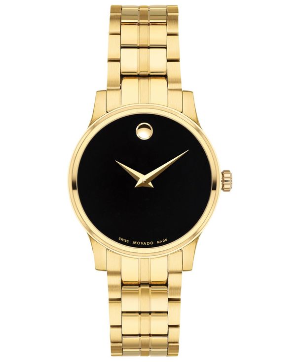 モバド モバド レディース 腕時計 アクセサリー Women's Swiss Gold PVD Stainless Steel Bracelet Watch 28mm Gold