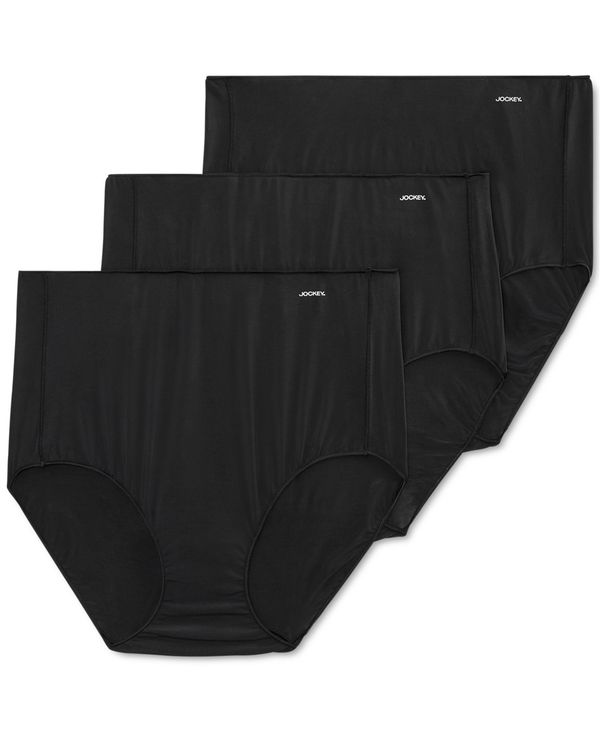 ジョッキー レディース パンツ アンダーウェア Womens' 3-Pk. No Panty Line Promise® Tactel® Brief Underwear 1877 Black/black/black