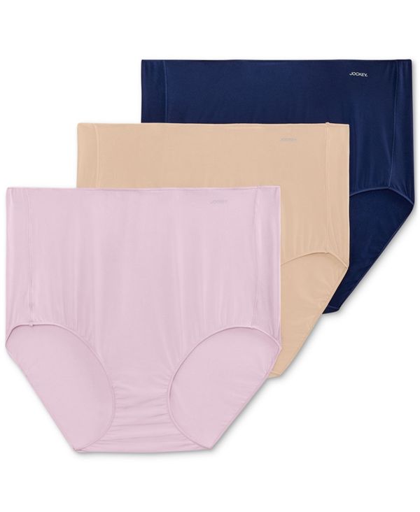 ジョッキー レディース パンツ アンダーウェア Womens' 3-Pk. No Panty Line Promise® Tactel® Brief Underwear 1877 Light/mauve/jpm