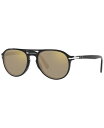 ペルソル レディース サングラス・アイウェア アクセサリー Unisex Sunglasses PO3235S 55 Black