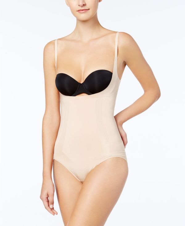 スパンク レディース パンツ アンダーウェア Women 039 s OnCore Open-Bust Panty Bodysuit 10129R Soft Nude