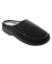 トーツ メンズ サンダル シューズ Isotoner Signature Men's Roman Hoodback Eco Comfort Slipper Black