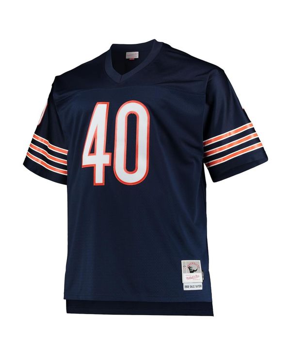 ミッチェル&ネス メンズ シャツ トップス Men's Gale Sayers Navy Chicago Bears Big and Tall 1969 Retired Player Replica Jersey Navy
