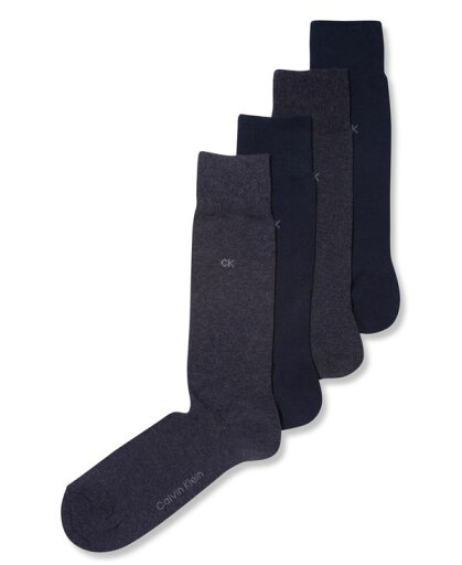 カルバンクライン メンズ 靴下 アンダーウェア Men's Socks 4 Pack Solid Charcoal/Navy カルバンクライン メンズ 靴下 アンダーウェア Men's Socks 4 Pack Solid Charcoal/Navy