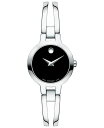 oh fB[X rv ANZT[ Women's Swiss Amorosa Stainless Steel Bangle Bracelet Watch 24mm Black