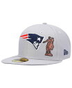 ニューエラ メンズ 帽子 アクセサリー Men's Gray New England Patriots City Describe 59FIFTY Fitted Hat Gray