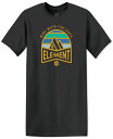 エレメント メンズ Tシャツ トップス Men's Mountain Graphic T-Shirt Fbk-flint Black