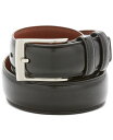 ペリーエリス メンズ ベルト アクセサリー Men's Leather Belt Black