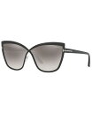 トム・フォード レディース サングラス・アイウェア アクセサリー Sunglasses FT0715 68 BLACK SHINY/GREY MIRROR