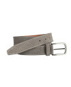 ジョンストンアンドマーフィー メンズ ベルト アクセサリー Perfed Suede Belt Gray