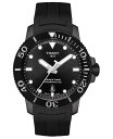 eB\bg Y rv ANZT[ Men's Swiss Automatic SeaStar Black Rubber Strap Diver Watch 43mm Black
