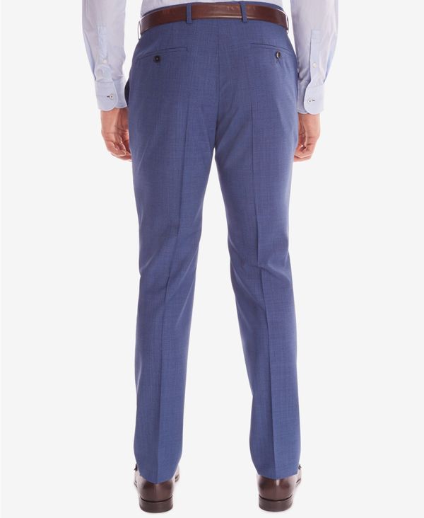 総合3位 ヒューゴボス メンズ カジュアルパンツ ボトムス BOSS Men's Slim-Fit Wool Dress Pants bright blue：ReVida 店 低価超歓迎