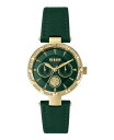 FT[` fB[X rv ANZT[ Women's Sertie Green Leather Strap Watch 36mm Gold