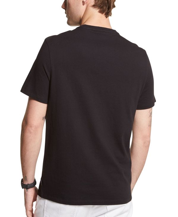 最新品 マイケルコース メンズ Tシャツ トップス Men's Cascade Logo-Print Shirt Black：ReVida 店 正規店通販