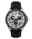 ABGCg Y rv ANZT[ Men's P-51 Mustang Blakeslee Chronograph Command Pilot Black Genuine Leather Strap Watch 43mm Black