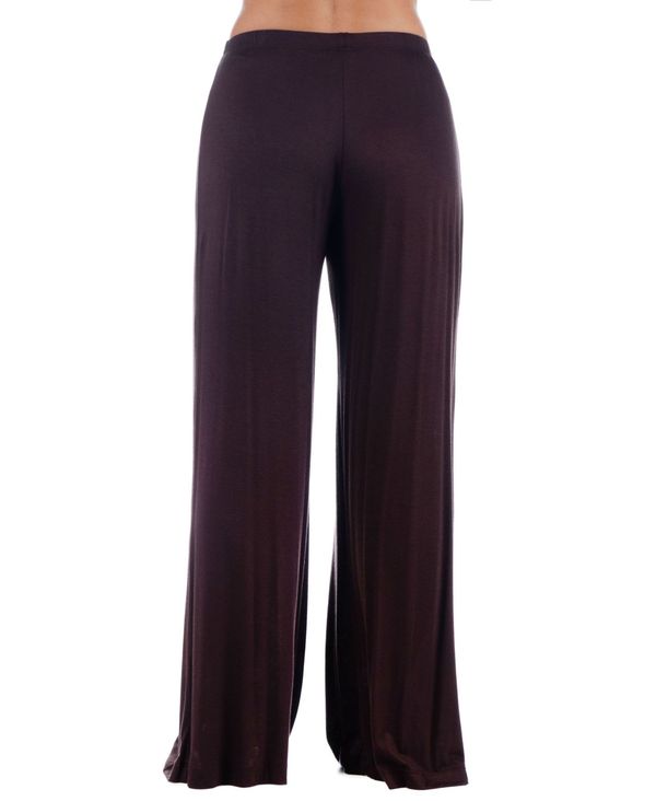 赤字超特価 24セブンコンフォート レディース カジュアルパンツ ボトムス Women's Plus Size Palazzo Lounge Pants Brown:ReVida 店 定番即納