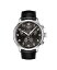 ƥå  ӻ ꡼ Men's Swiss Chronograph Chrono XL Classic T-Sport Black Leather Strap Watch 45mm Black/Black