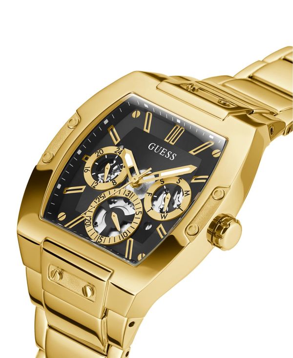 によって ゲス Men's Gold-Tone Stainless Steel Bracelet Watch 43mm Gold-tone：ReVida 店 メンズ ブレスレット・バングル・アンクレット アクセサリー ↇけまで