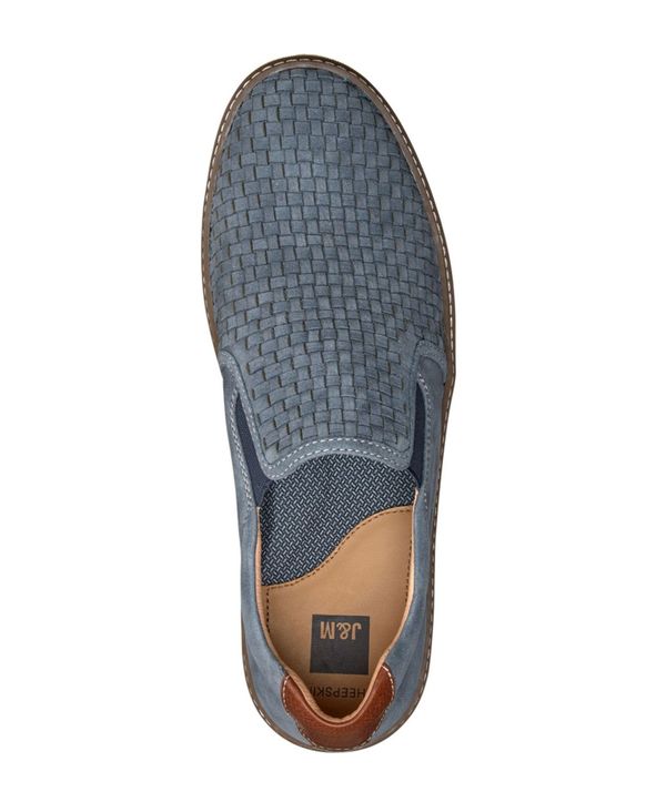 ジョンストンアンドマーフィー メンズ スリッポン・ローファー シューズ Men's McGuffey Woven Slip-On Shoes Denim