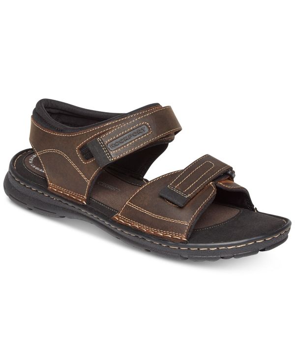 ロックポート メンズ スニーカー シューズ Men's Darwyn Quarter Strap Sandals Brown II