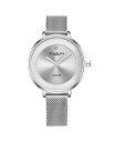 XgD[O fB[X rv ANZT[ Women's Silver Tone Mesh Stainless Steel Bracelet Watch 37mm Silver