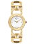 ȡ ե饬 ǥ ӻ ꡼ Women's Swiss Double Gancini Stud Gold Ion Plated Link Bracelet Watch 25mm Ip Yellow Gold