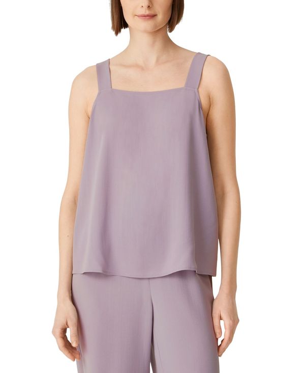 エイリーンフィッシャー レディース シャツ トップス Women's Silk Square-Neck Cami Top Misty Lilac