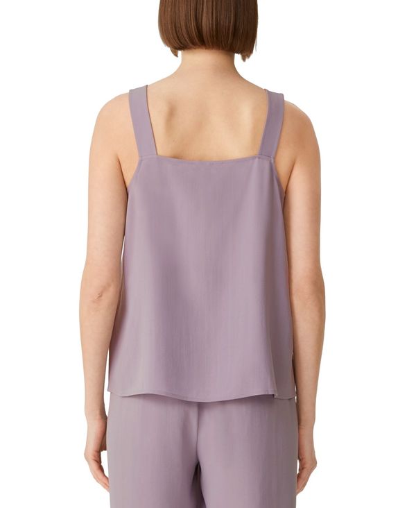 エイリーンフィッシャー レディース シャツ トップス Women's Silk Square-Neck Cami Top Misty Lilac