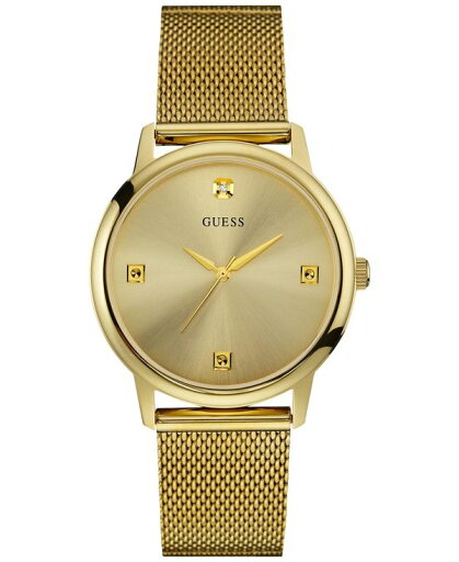 ゲス メンズ 腕時計 アクセサリー Men's Diamond Accent Gold-Tone Stainless Steel Mesh Bracelet Watch 40mm U0280G3 Gold ゲス メンズ 腕時計 アクセサリー Men's Diamond Accent Gold-Tone Stainless Steel Mesh Bracelet Watch 40mm U0280G3 Gold