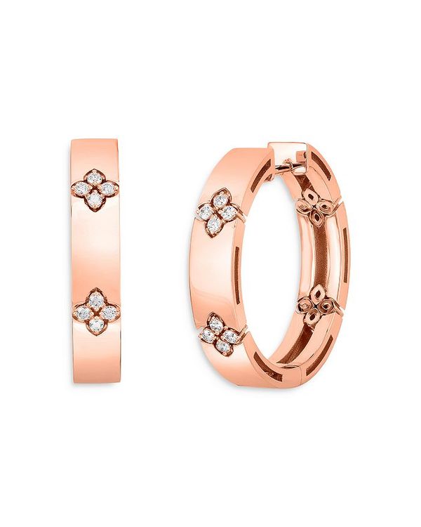 Sale46 ロバートコイン レディース ピアス イヤリング アクセサリー 18k Rose Gold Love In Verona Diamond Hoop Earrings Rose まとめ単品 レディースジュエリー アクセサリージュエリー アクセサリー Insolite Guadeloupe Voyage Com