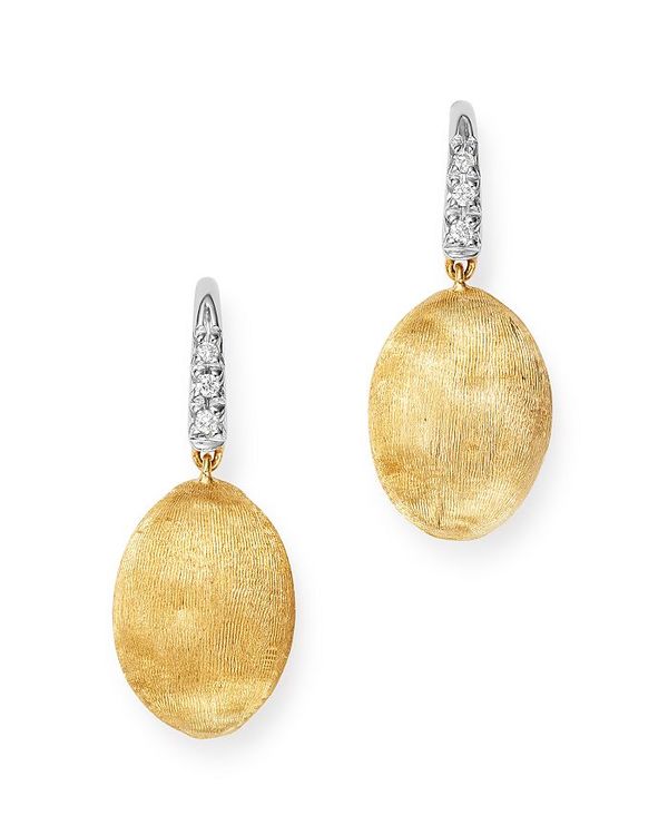 マルコ ビチェゴ レディース ピアス イヤリング アクセサリー 18K Yellow Gold Siviglia Diamond Drop Earrings - 100 Exclusive White/Gold