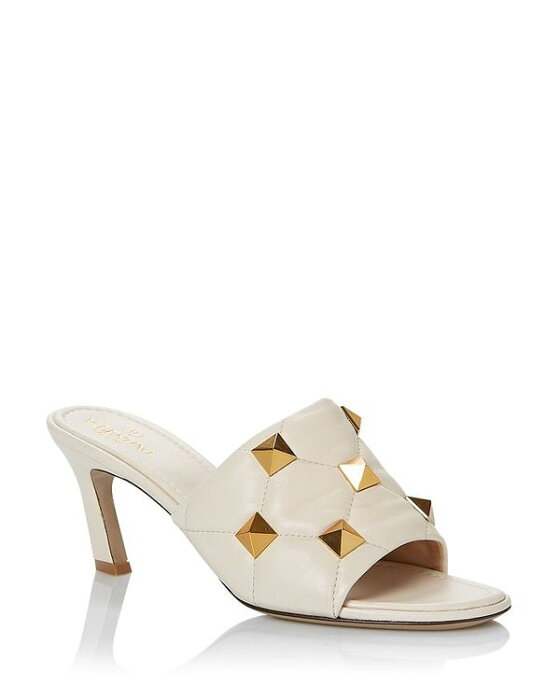 ヴァレンティノ レディース サンダル シューズ Women's Roman Studs High Heel Slide Sandals Light Ivory