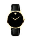 oh Y rv ANZT[ Museum Classic Yellow Gold-Tone Case Watch 40mm Black