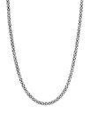 ラゴス レディース ネックレス・チョーカー・ペンダントトップ アクセサリー Sterling Caviar Silver Rope Chain Necklace 16 Silver