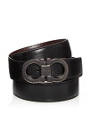 サルヴァトーレ フェラガモ メンズ ベルト アクセサリー Men's Double Gancini Buckle Reversible Leather Belt...