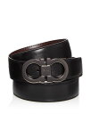 フェラガモ ベルト（メンズ） サルヴァトーレ フェラガモ メンズ ベルト アクセサリー Men's Double Gancini Buckle Reversible Leather Belt Black/Auburn