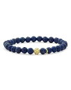 ラゴス レディース ブレスレット・バングル・アンクレット アクセサリー 18K Gold Caviar Icon Lapis Beaded Stretch Bracelet 6mm Blue/Gold