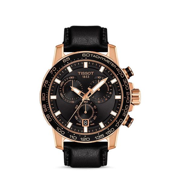 ティソット メンズ 腕時計 アクセサリー Supersport GTS Chronograph 45.5mm Black