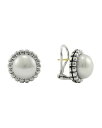 ラゴス レディース ピアス・イヤリング アクセサリー Sterling Silver Fluted Freshwater Pearl Earrings White/Silver