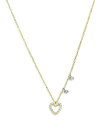 メイラティ レディース ネックレス・チョーカー アクセサリー 14K Yellow Gold Diamond Heart Pendant Necklace 18 Gold(4)