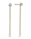 ラゴス レディース ピアス・イヤリング アクセサリー Sterling Silver & 18K Yellow Gold Caviar Diamond Fron...